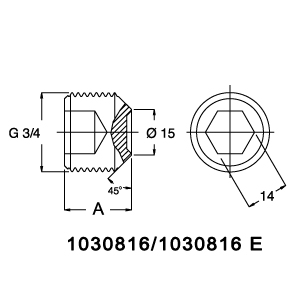 1030816 Е Пробка для гидравлики SKF