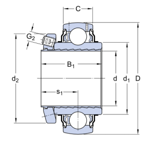 YSP 208 SB-2F  подшипниковый узел SKF
