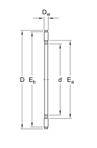 AXK 317   подшипник  SKF