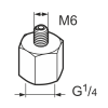 LAPN 6    Переходник   G 1/4 - M6 SKF
