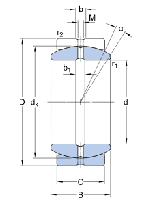 Картинка GE 40 KRRB   подшипник   SKF от компании «BC Industry» Корпуса, корпусные подшипники, подшипниковые узлы, смазки для подшипников, сальники, манжеты, уплотнения - купить в Шымкенте, в Алматы. Купить подшипники в Шымкенте. Купить подшипники в Алматы. SKF Казахстан.