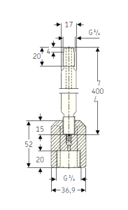 227965 Цельный удлиняющий переходник SKF