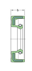 CR 38x52x8 HMS5 V   манжетное уплотнение SKF