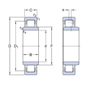 NUB 210   подшипник  SKF