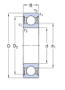 6319-2RS1/С3   подшипник  SKF