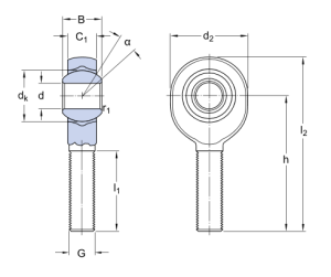SALKB 10F   подшипник SKF
