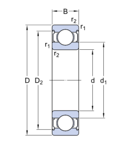 Картинка 6306-2Z/C3   подшипник   SKF от компании «BC Industry» Корпуса, корпусные подшипники, подшипниковые узлы, смазки для подшипников, сальники, манжеты, уплотнения - купить в Шымкенте, в Алматы. Купить подшипники в Шымкенте. Купить подшипники в Алматы. SKF Казахстан.