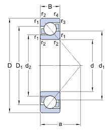 7311 BECCM   подшипник SKF 