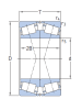 32004 X   подшипник  SKF