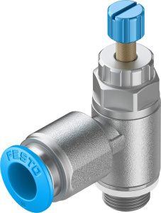 Картинка 534337 Дроссель с обратным клапаном GRLA-1/8-QS-8-RS-D от компании BCIndustry