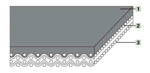 Транспортерная лента Habazit NHM-8EKBV 11 B=300 mm x L=36 000 mm, подгатовленный flexproof