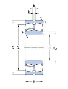 22218 E/C4   подшипник SKF