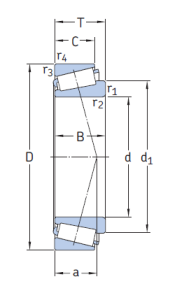 30304   подшипник SKF