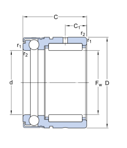 Картинка NX 20 Z   Подшипник SKF от компании «BC Industry» Корпуса, корпусные подшипники, подшипниковые узлы, смазки для подшипников, сальники, манжеты, уплотнения - купить в Шымкенте, в Алматы. Купить подшипники в Шымкенте. Купить подшипники в Алматы. SKF Казахстан.