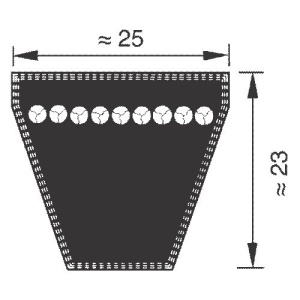 6-8V/25Jx14785 (5821 дюймы)   Optibelt