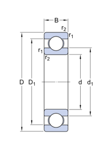 6407   подшипник   SKF